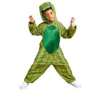 amscan 9908805 - Disfraz de cocodrilo/cocodrilo, todo en uno, disfraz de animal para la semana del zoológico para niñas y niños (edad 8-10 años)