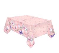 amscan 9909724 - Mantel de Papel, tamaño 120 x 180 cm, diseño de Mariposas, cumpleaños Infantil