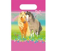 amscan 9911590 - Bolsas de Papel para Regalo (8 Unidades, 23,4 x 16,2 cm), diseño de Poni