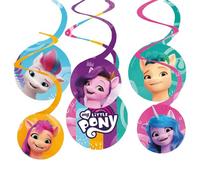 Amscan 9911895 - Decoraciones colgantes para fiesta de cumpleaños con licencia oficial de My Little Pony - Paquete de 6