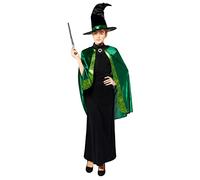amscan 9912474 - Disfraz oficial de Harry Potter, para mujer, color verde, talla 8-10