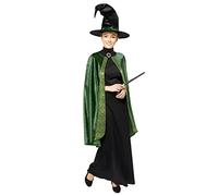 amscan 9912474 - Disfraz oficial de Harry Potter, para mujer, color verde, talla 8-10