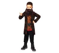 amscan 9912479 - Disfraz para niños con licencia oficial del Día Mundial del Libro de Hagrid de 4 a 6 años