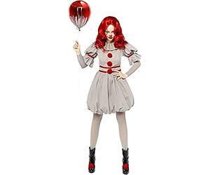 amscan 9912532 - Disfraz de payaso de Warner Bros Pennywise IT con licencia oficial para adultos, talla M( ES 38/40)
