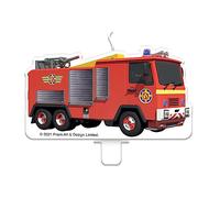Amscan 9912965 - Vela para tarta de cumpleaños infantil con diseño de bombero Sam, 9,1 cm x 4,9 cm