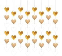 amscan 9913250 - Juego de 8 Colgantes Decorativos con Corazones, 130 cm Cada una, decoración para Bodas, San Valentín y cumpleaños