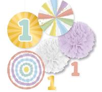 amscan 9913412 - Juego de decoración (5 Piezas, diseño de arcoíris)