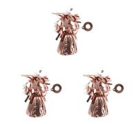 Amscan 991365-199 - Peso para globos, 170 g, color oro rosa, color/modelo surtido (Paquete de 3)