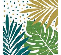 Amscan 9913802-16 servilletas * KEY WEST * para decoración de fiestas y cumpleaños | calidad FSC | 33 x 33 cm | Servilletas de papel Florida Party Napkins