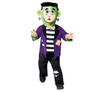 amscan 9914739 Disfraz de Frankenstein para niños pequeños, disfraz de Frankenstein para Halloween (3-4 años)