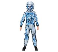 amscan 9914826 Disfraz de esqueleto astronauta para Halloween, para niños y niñas, zombi (6-8 años)