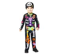 amscan -991493 Disfraz oficial de esqueleto de la Patrulla Canina para Halloween (3-4 años), multicolor, 3-4 Años
