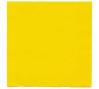 Amscan 9915402-205 - Servilletas compostables ecológicas amarillas para el almuerzo, paquete de 20