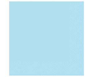 Amscan 9915402-218 - Servilletas compostables ecológicas azul cielo transparente - Paquete de 20