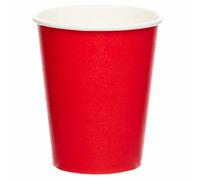 amscan 9915403-203-66 Fiesta - Vasos de papel reciclables ecológicos para fiestas, paquete de 8