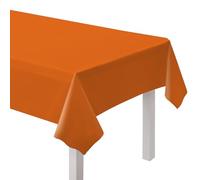 Amscan 9915404-204 - Mantel de papel reciclable ecológico para mesa de fiesta, 2,74 m, color naranja