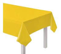 Amscan 9915404-205 - Mantel de Papel Reciclado ecológico para Mesa de Fiesta, Color Amarillo, 2,74 m