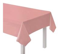 amscan 9915405-201 - Mantel de Mesa de plástico Reutilizable y ecológico, Color Rosa Claro, 2,74 m