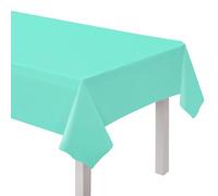 amscan 9915405-207 - Mantel de plástico Reutilizable ecológico Verde Menta Pastel, 2,74 m