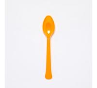 Amscan 9915409-204 - Cucharas de fiesta de plástico reutilizables y ecológicas, aptas para lavavajillas, color naranja, paquete de 24