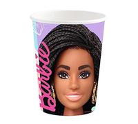 amscan 9915481-66 - Vasos de papel para fiesta de cumpleaños de Barbie Sweet Life para niños, paquete de 8