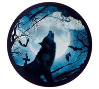 amscan 9916706-66 8 Platos Haunted Forest Redondos Papel 23 cm Multi