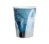 amscan 9916707-66 8 vasos de papel Haunted Forest 250 ml, multicolor