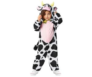 amscan 9916831 - Mono con capucha unisex en forma de vaca para el día mundial del borracho, disfraz para niños, edad: 8 a 10 años
