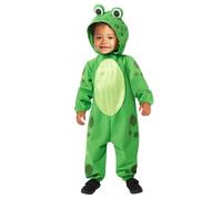 Amscan 9916859 - Disfraz unisex con capucha para bebé, disfraz de rana, para día mundial del libro, edad: 6-12 meses