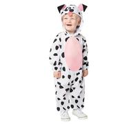Amscan 9916875 - Mono Junior Dalmate, unisex con capucha para el día mundial del libro, disfraz de bebé, edad: 12-18 meses