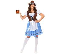 amscan 9917568 - Disfraz de Miss Baviera Oktoberfest para mujer, talla 10-12