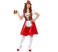 amscan 9917586 - Disfraz bávaro Miss Oktoberfest para mujer, talla 12-14