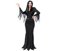 amscan 9917643 - Disfraz oficial de Morticia Addams para Halloween, talla 8-10