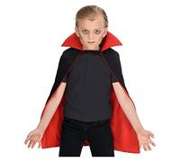 amscan 9918096 - Capa con capucha reversible de doble capa para niños con cierre de velcro en el cuello