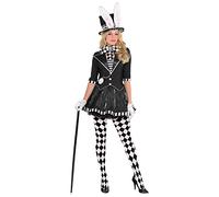 amscan 9918191 Disfraz de sombrerero loco oscuro para mujer (vestido del Reino Unido 12-14)