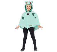amscan 9918500 - Disfraz unisex con licencia oficial Pokémon Bulbasaur Cape para niños, edad 8-12 años