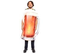 amscan 9918661 - Unisex Pint of Beer Tabard Adults Festival Fancy Dress Costume Size: Standard