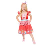 amscan 9919041 - Disfraz de niña oficial con licencia de Peppa Pig para fiesta, vestido de fiesta y diadema para niños, 2-3 años