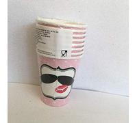 Amscan - 998544 - 8 Vasos Bigote - 266 ml