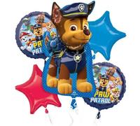 Amscan Anagram 4307701 - Ramo de globos de papel de aluminio de la Patrulla Canina, 5 piezas