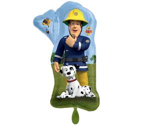 Amscan Anagram 4488275 - Globo de aluminio SuperShape con licencia oficial del bombero Sam, 32 pulgadas