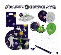 amscan- Astronauta Set de Fiesta Espacial, Multicolor (9917841)