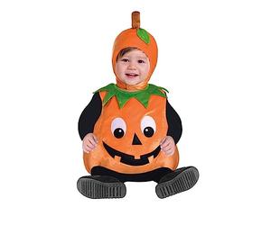 amscan Baby Pumpkin Costume-Age 3-4 Years-1 Pc Disfraz de calabaza para bebé de la cutie, de 3 a 4 años, 1 unidad. (9903885) , color/modelo surtido