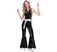 Amscan Black Disco Jumpsuit
