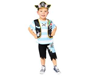 amscan Child Boys Official Peppa Pig Licensed Pirate George Fancy Dress Costume