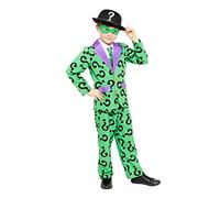 amscan Child Boys Officially Licensed Warner Bros. The Riddler Batman Fancy Dress Costume