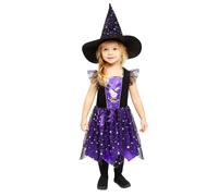 amscan Childs Girls Officially Licensed Peppa Pig Witch Halloween Fancy Dress Costume