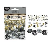 amscan Confeti de Celebración 60vo de Oro Amscan 360188 de 34 g.