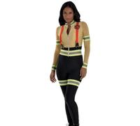 Amscan Conjunto de disfraz de bombero multicolor para mujer, talla XXL grande (18-20), ajuste cómodo, ideal para Halloween, cosplay, eventos temáticos y más
