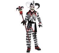 Amscan - Costume enfant Sinister, clown tueur, clown d'horreur, Halloween, carnaval, fête à thème